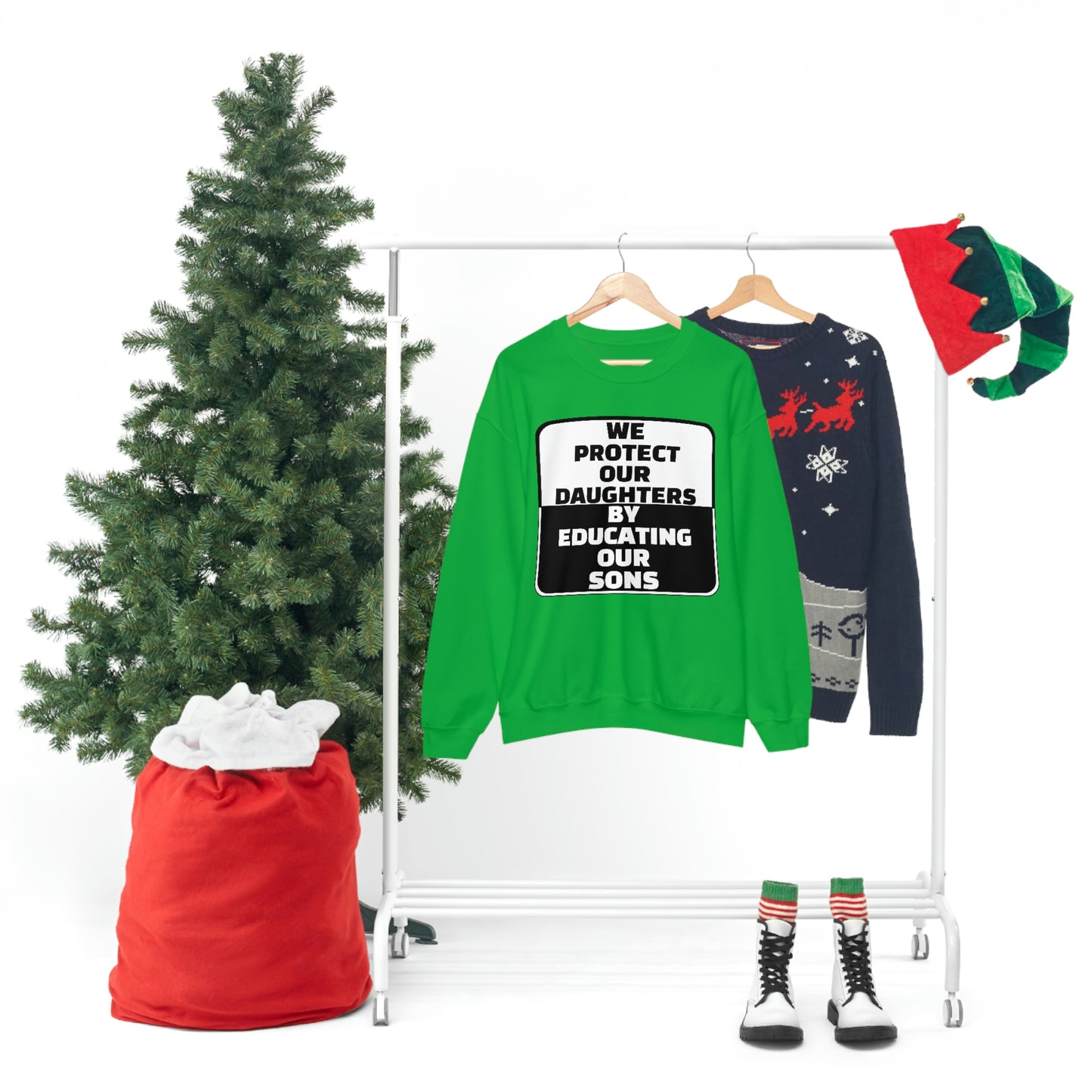 Educate our Sons - Gender Equality - Unisex Heavy Blend™ Crewneck Sweatshirt