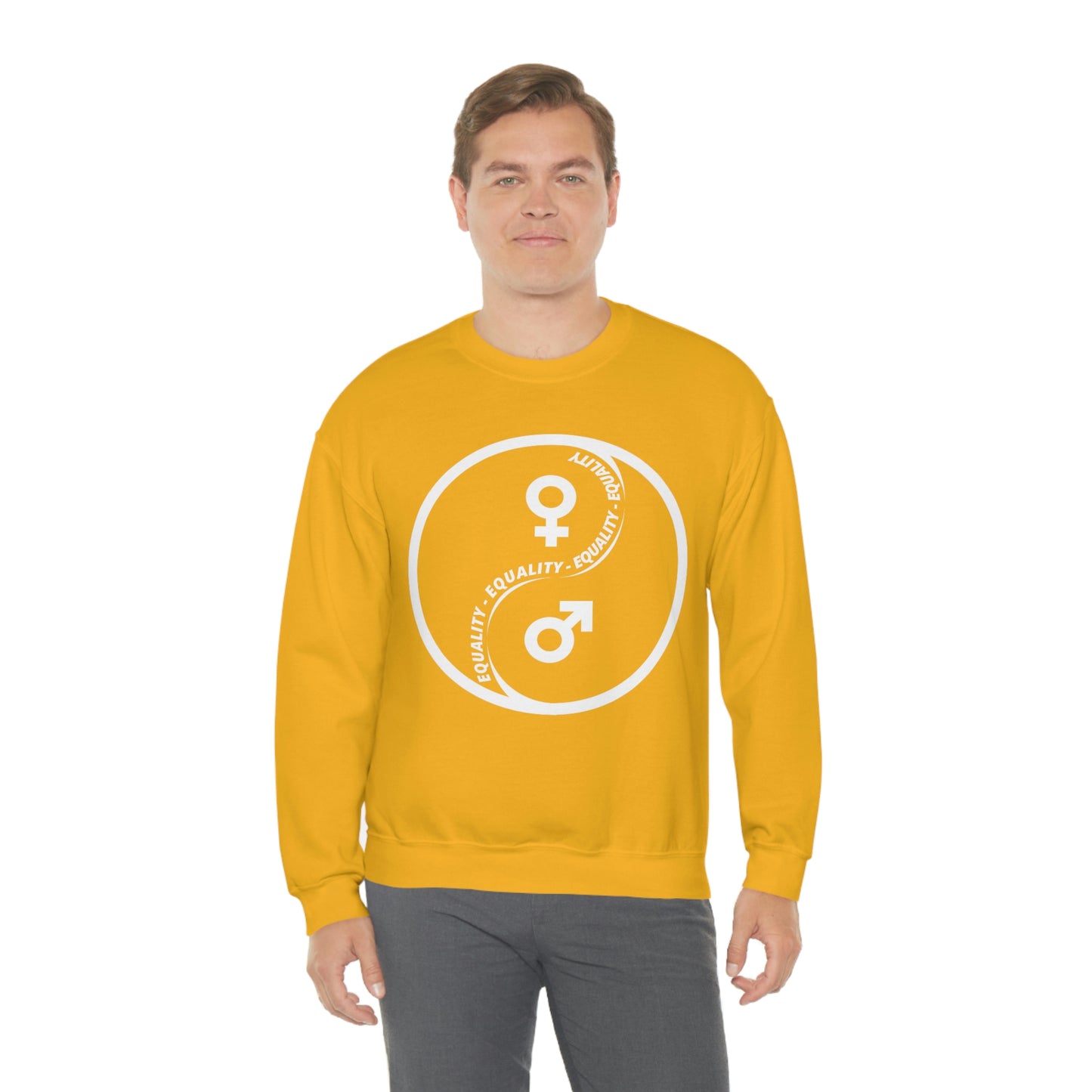 Yin Yang Equality - Gender Equality - Unisex Heavy Blend™ Crewneck Sweatshirt