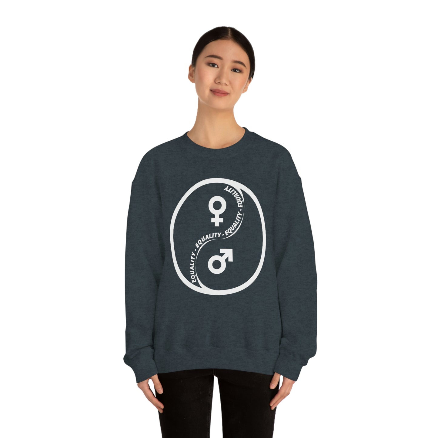 Yin Yang Equality - Gender Equality - Unisex Heavy Blend™ Crewneck Sweatshirt