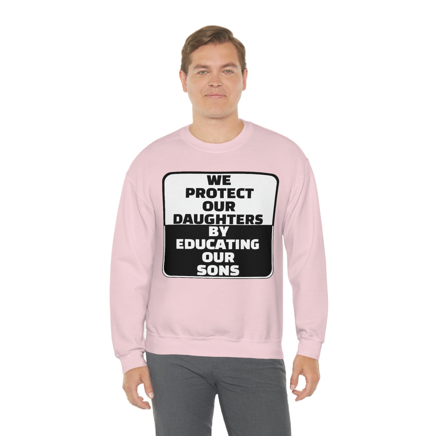 Educate our Sons - Gender Equality - Unisex Heavy Blend™ Crewneck Sweatshirt