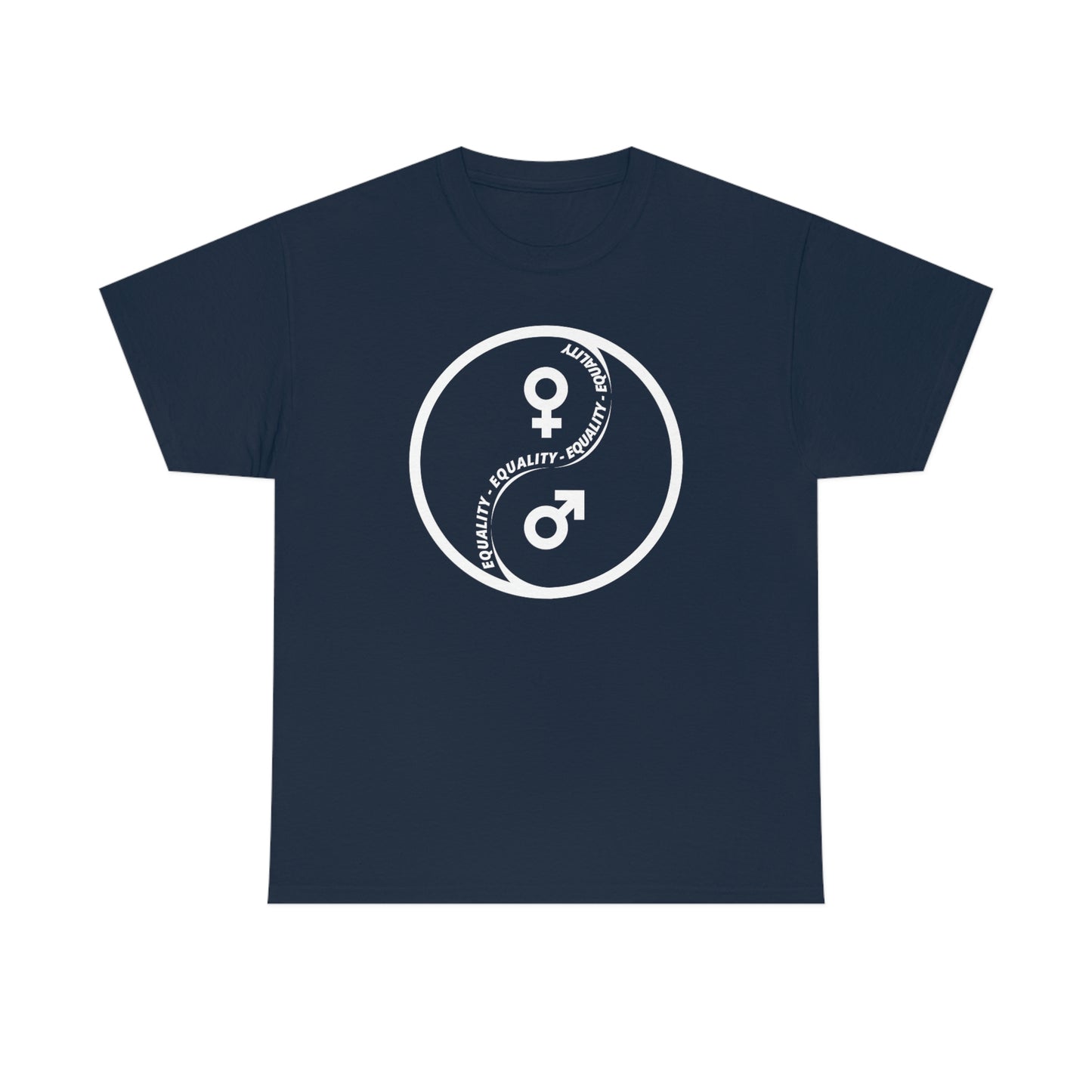 Yin Yang Equality - Gender Equality - Unisex Heavy Cotton Tee