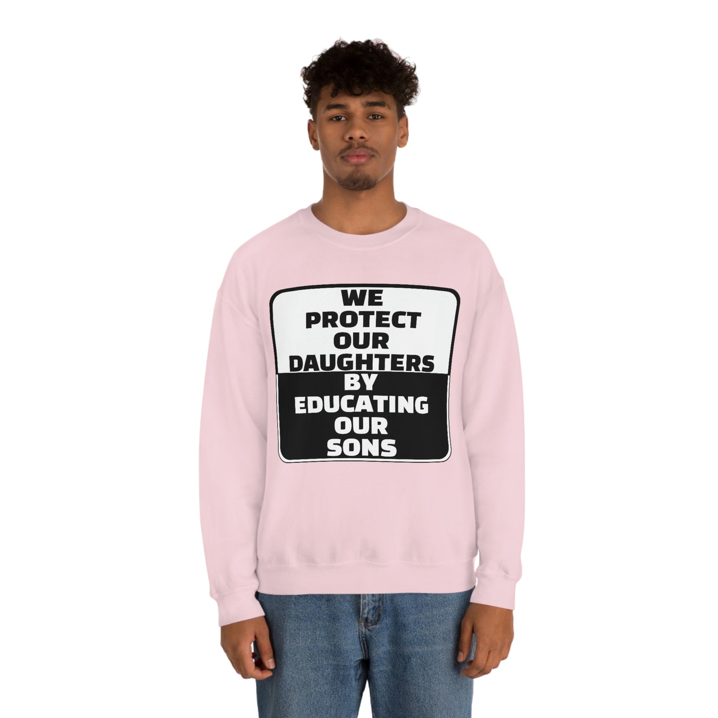 Educate our Sons - Gender Equality - Unisex Heavy Blend™ Crewneck Sweatshirt