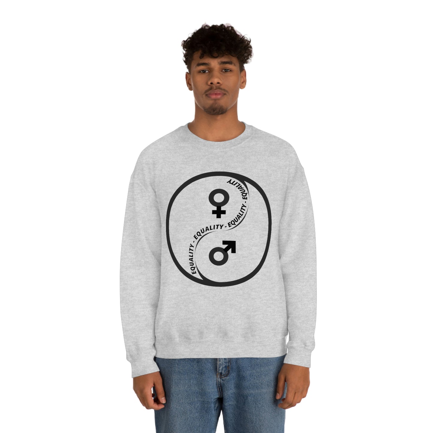 Yin Yang Equality - Gender Equality - Unisex Heavy Blend™ Crewneck Sweatshirt
