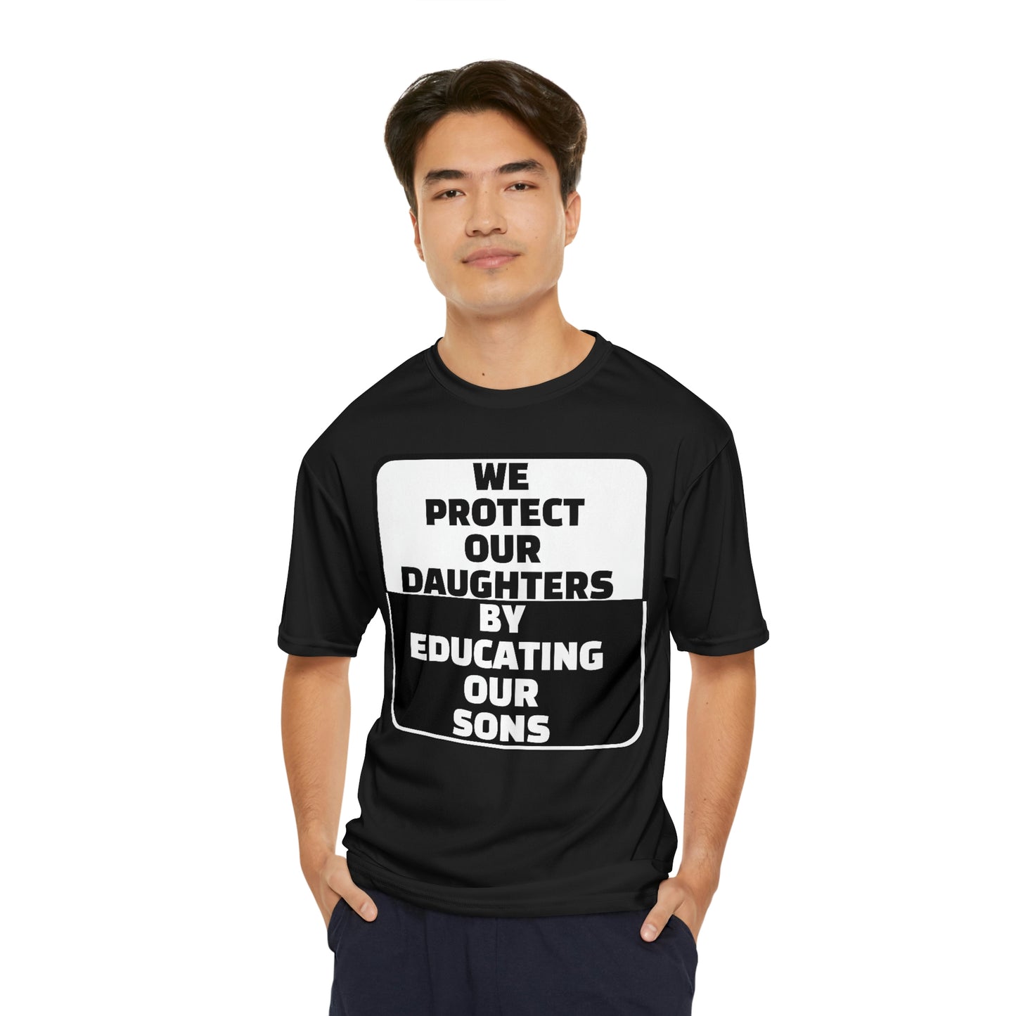 Educate our Sons - Gender Equality Men's Performance T-Shirt