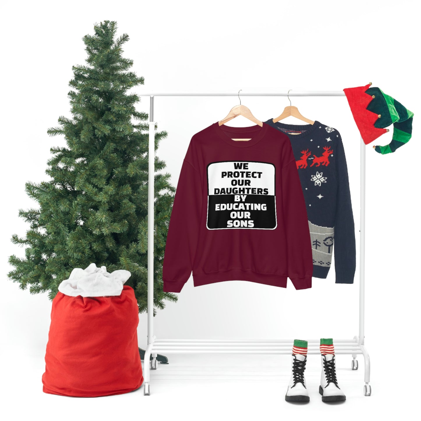 Educate our Sons - Gender Equality - Unisex Heavy Blend™ Crewneck Sweatshirt