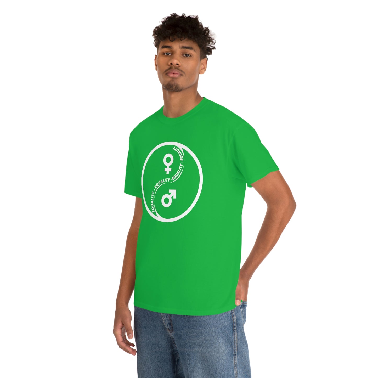 Yin Yang Equality - Gender Equality - Unisex Heavy Cotton Tee