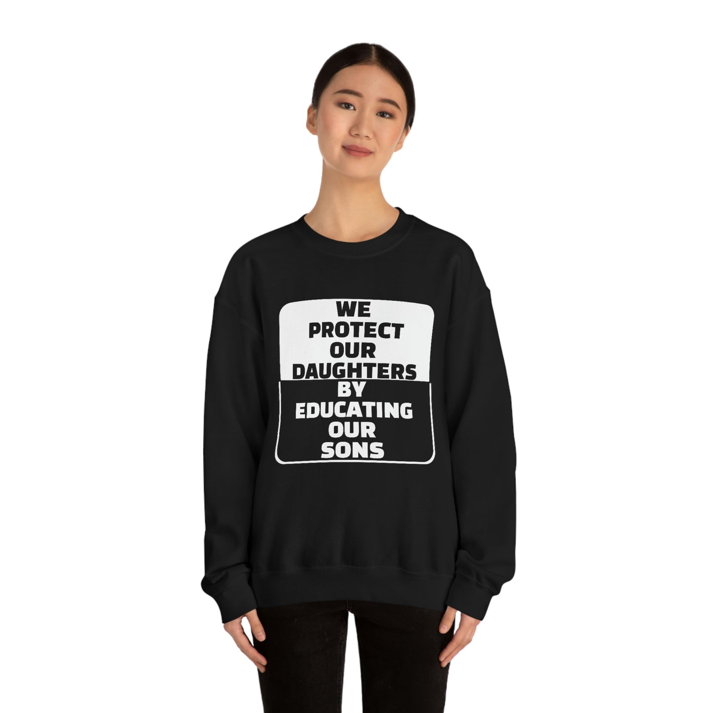 Educate our Sons - Gender Equality - Unisex Heavy Blend™ Crewneck Sweatshirt