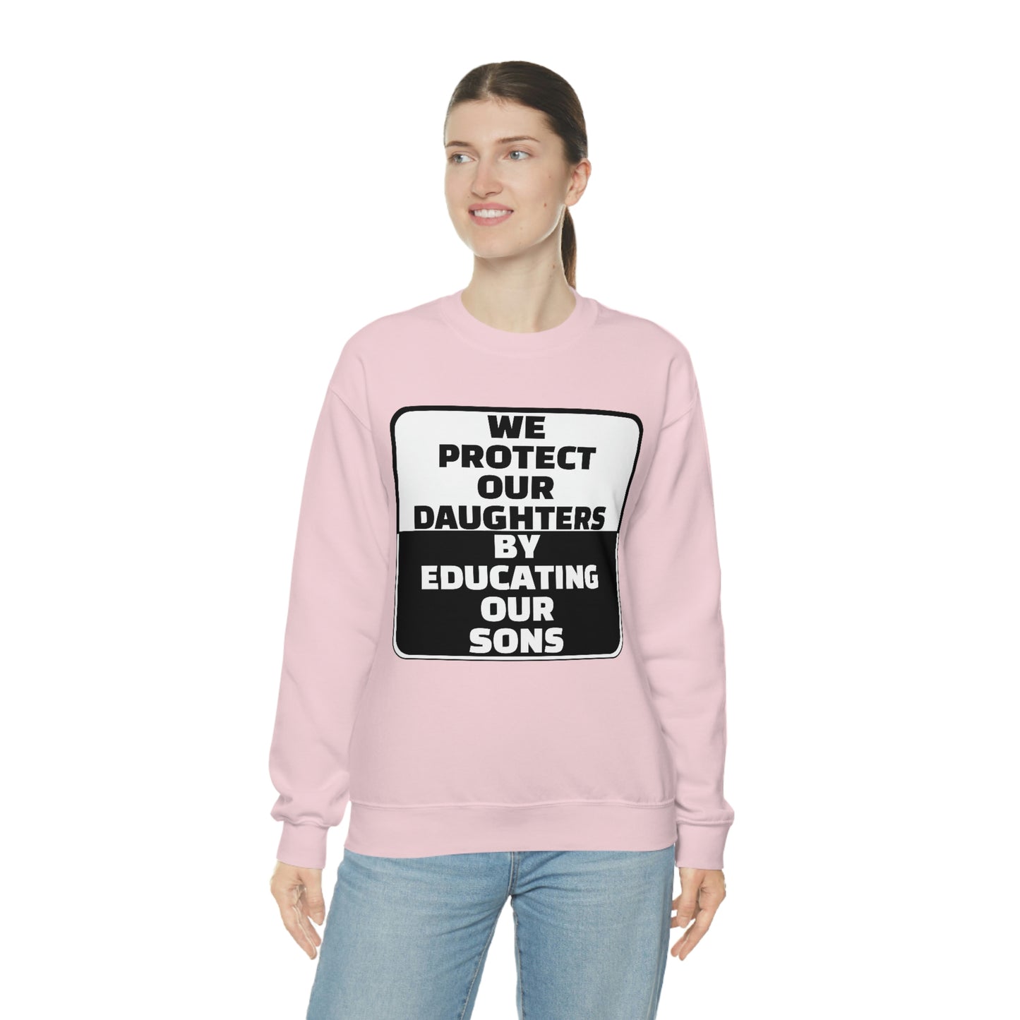 Educate our Sons - Gender Equality - Unisex Heavy Blend™ Crewneck Sweatshirt
