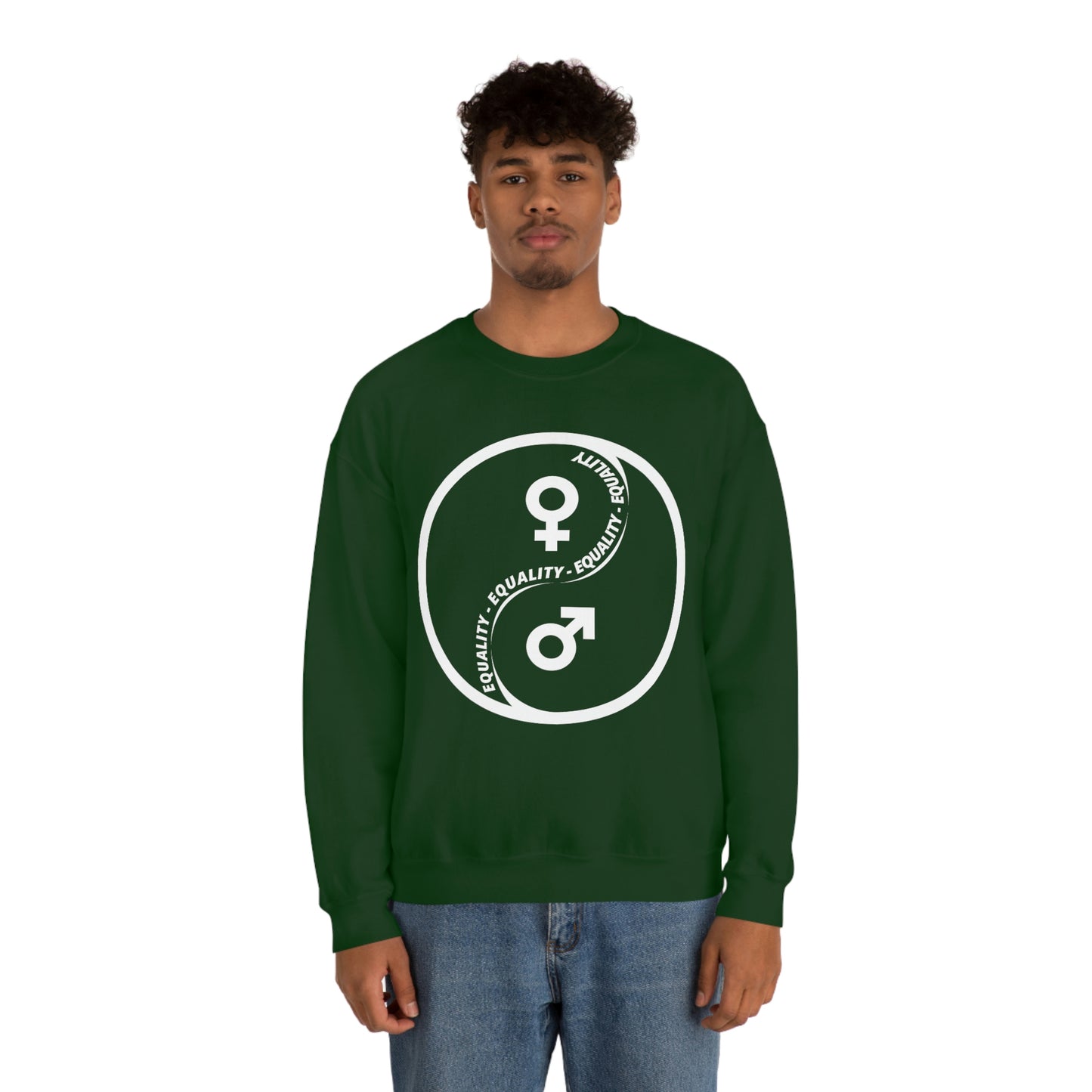 Yin Yang Equality - Gender Equality - Unisex Heavy Blend™ Crewneck Sweatshirt
