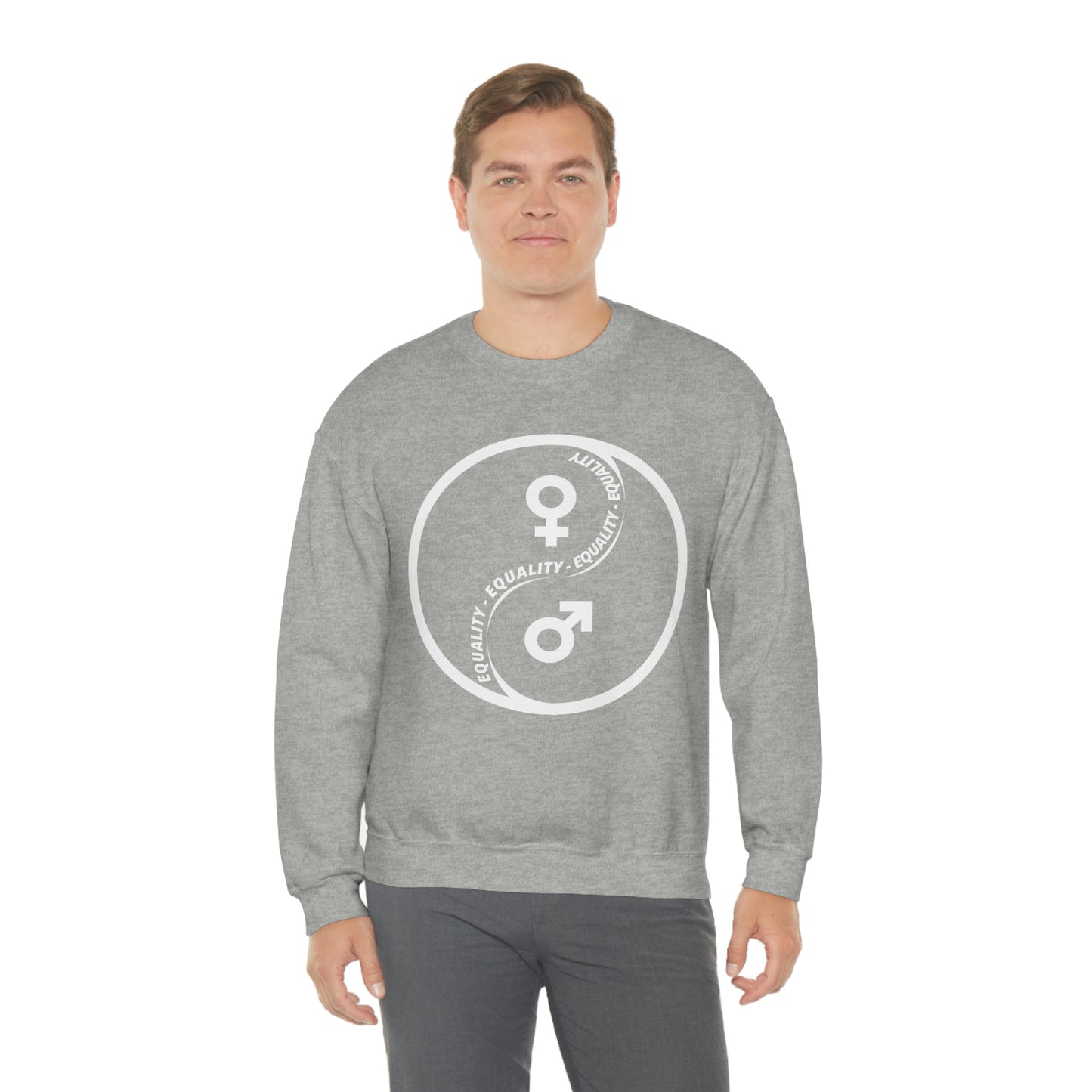 Yin Yang Equality - Gender Equality - Unisex Heavy Blend™ Crewneck Sweatshirt