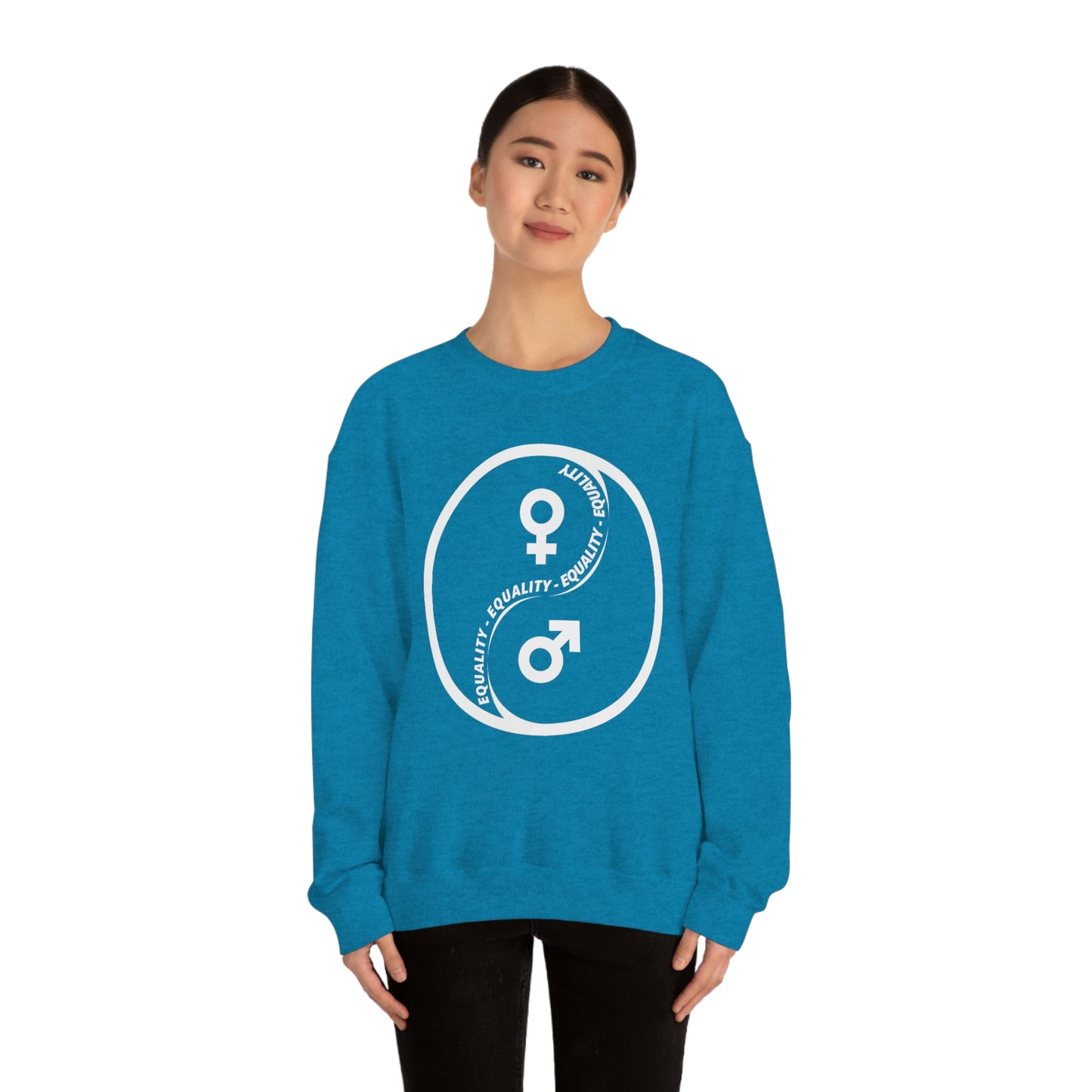 Yin Yang Equality - Gender Equality - Unisex Heavy Blend™ Crewneck Sweatshirt