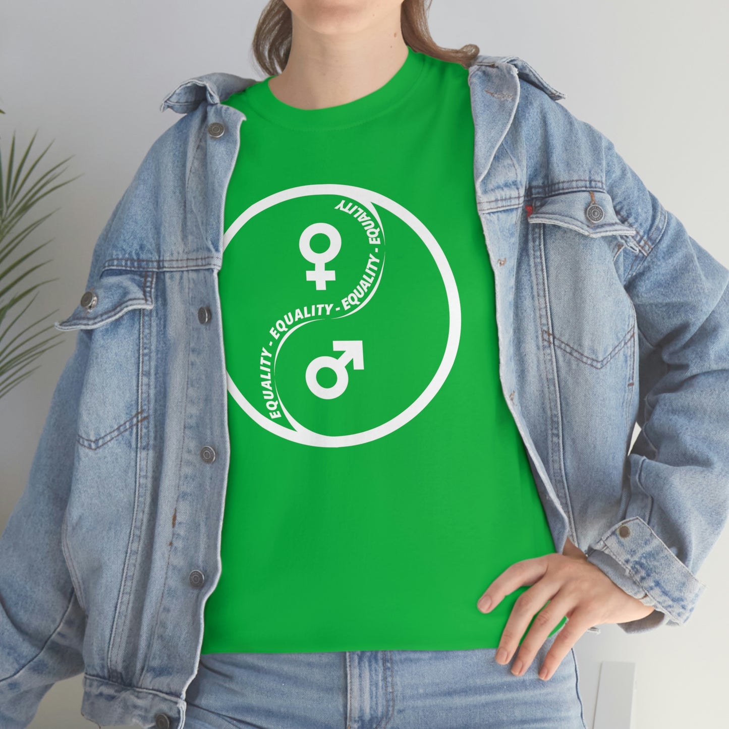 Yin Yang Equality - Gender Equality - Unisex Heavy Cotton Tee