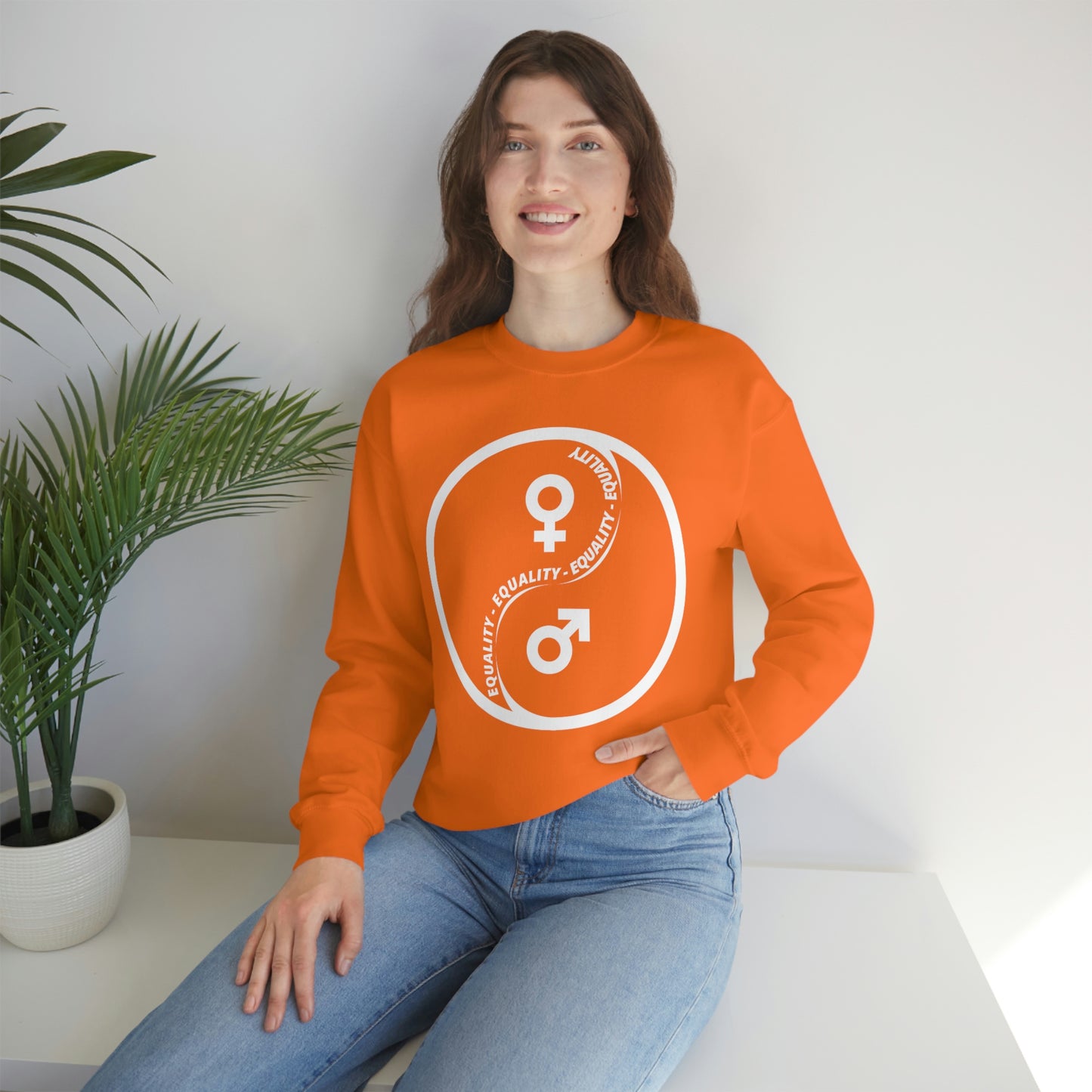 Yin Yang Equality - Gender Equality - Unisex Heavy Blend™ Crewneck Sweatshirt