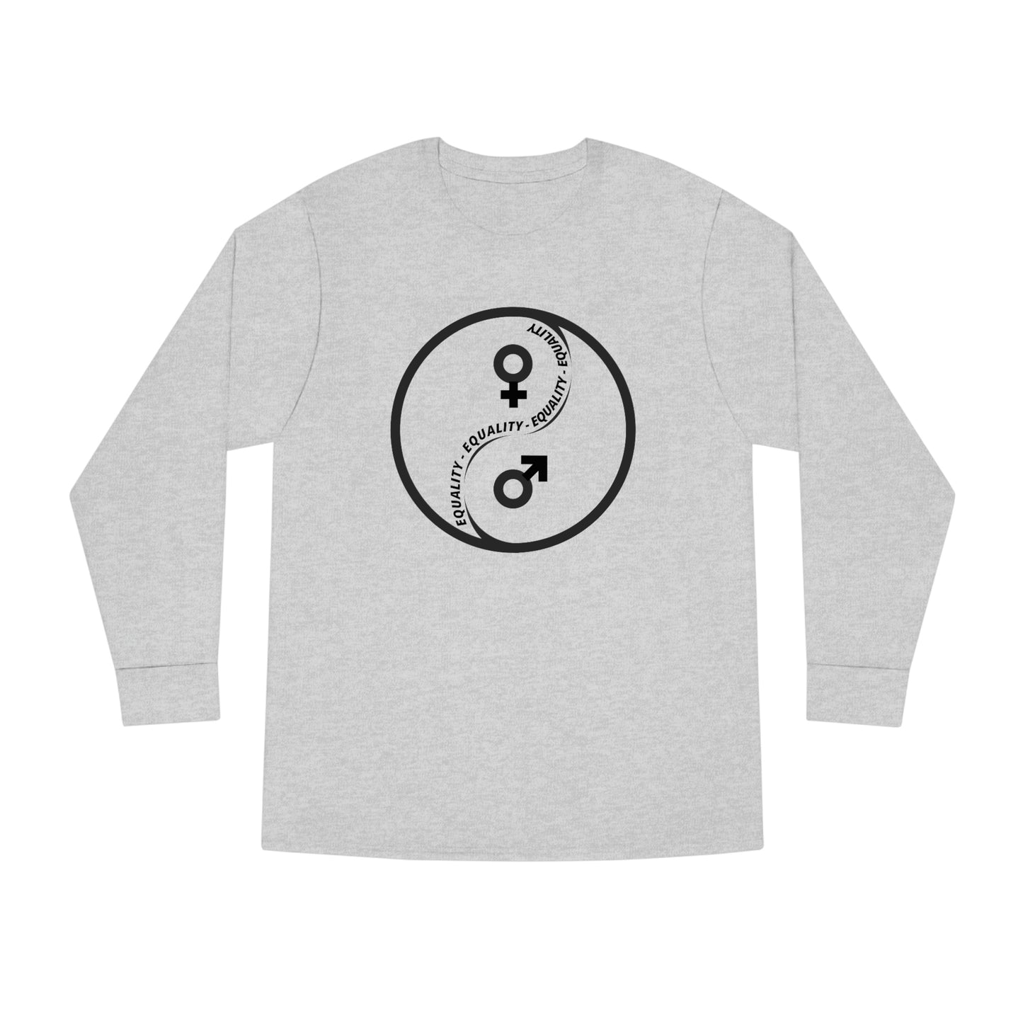 Yin Yang Equality - Gender Equality - Unisex Long Sleeve Crewneck Tee