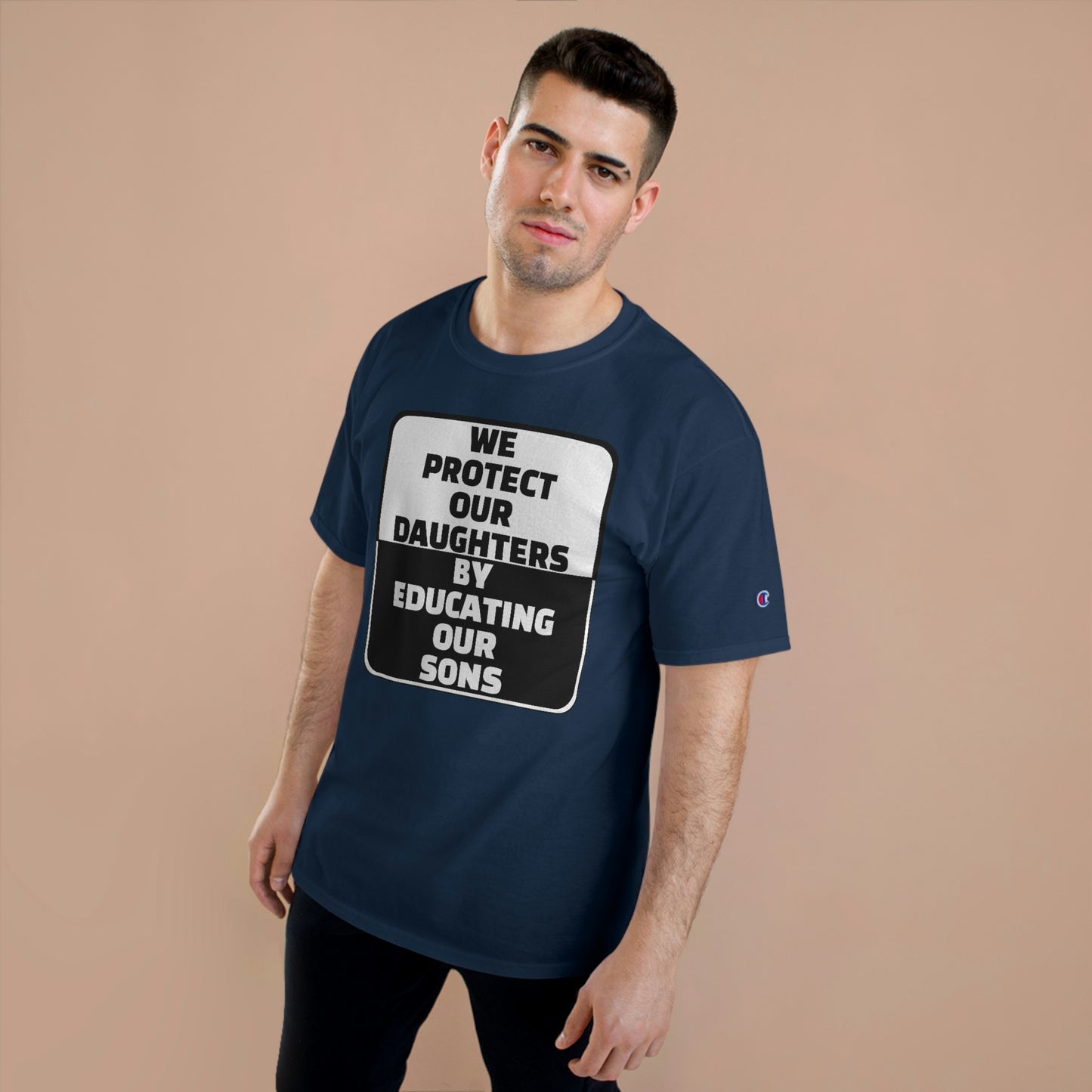 Educate our Sons - Gender Equality - Men's Champion T-Shirt