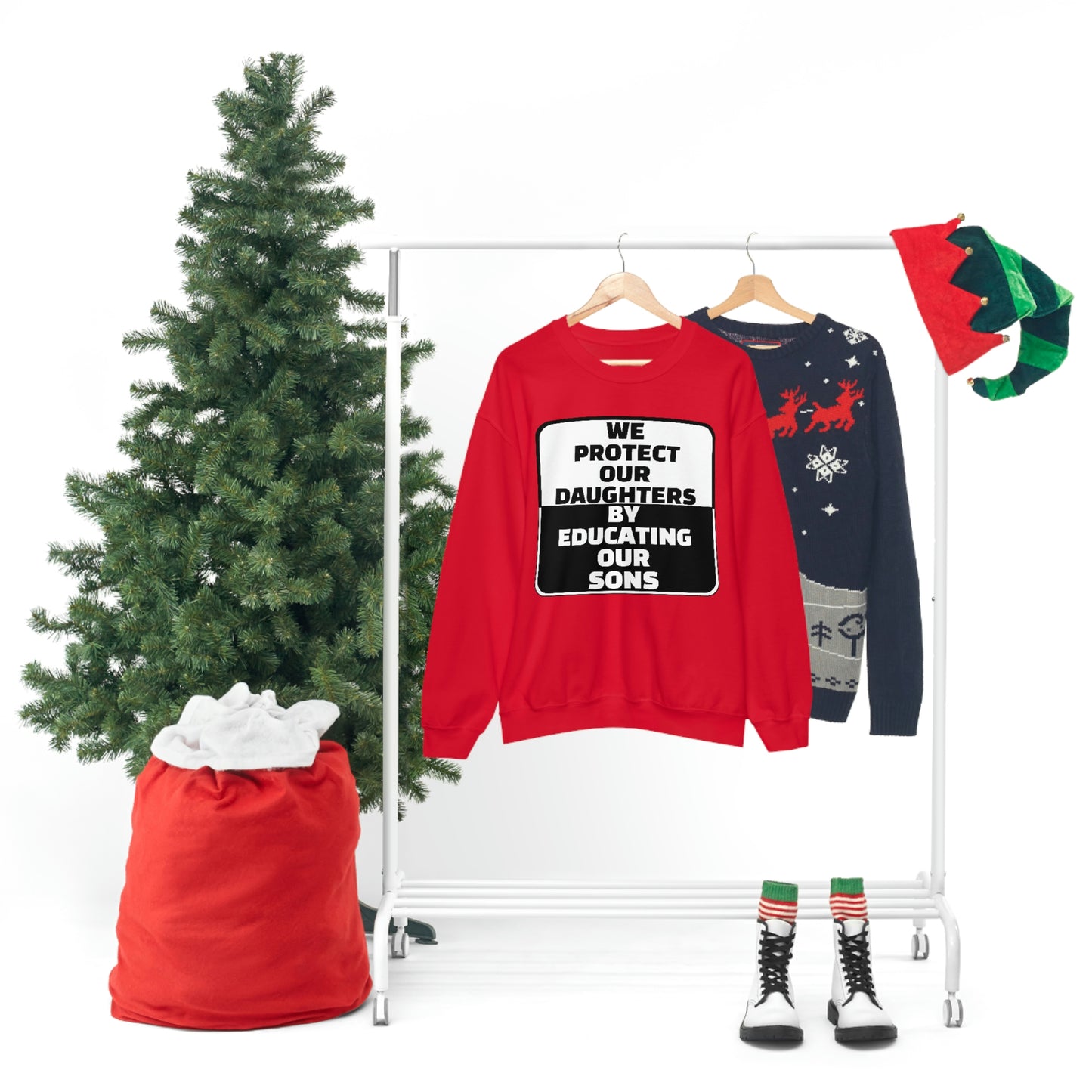 Educate our Sons - Gender Equality - Unisex Heavy Blend™ Crewneck Sweatshirt