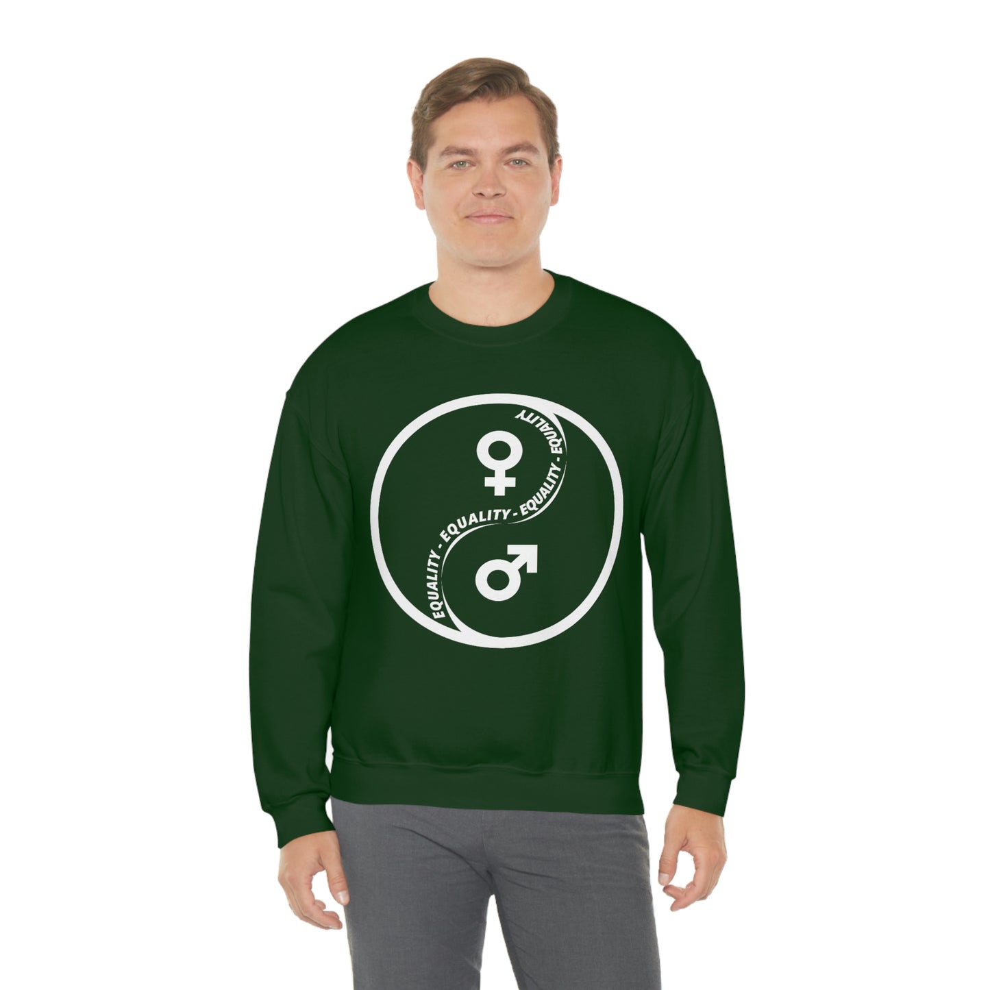 Yin Yang Equality - Gender Equality - Unisex Heavy Blend™ Crewneck Sweatshirt