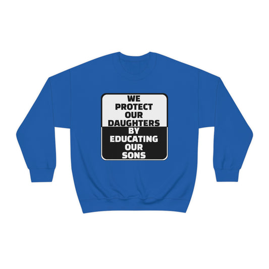 Educate our Sons - Gender Equality - Unisex Heavy Blend™ Crewneck Sweatshirt