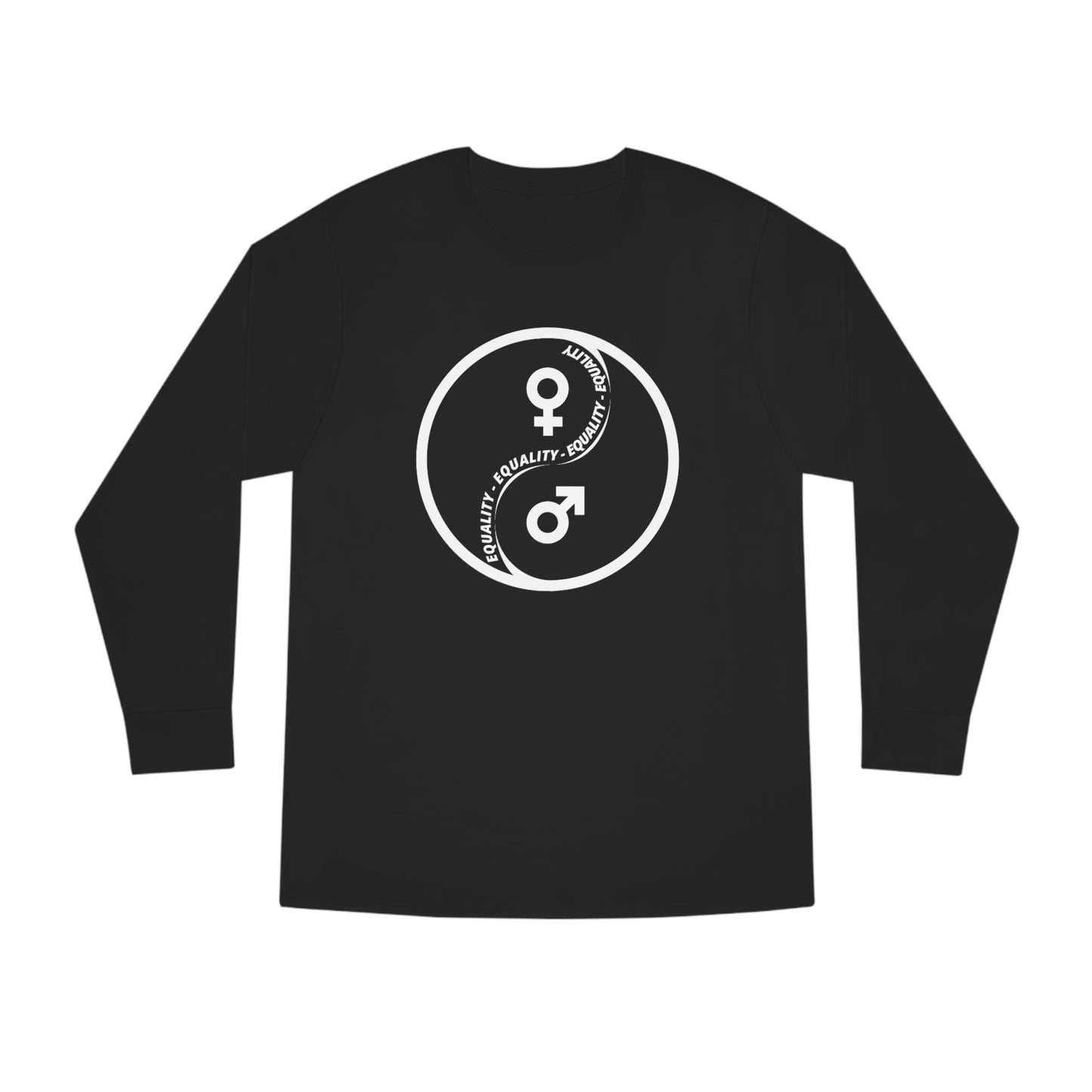 Yin Yang Equality - Gender Equality - Unisex Long Sleeve Crewneck Tee