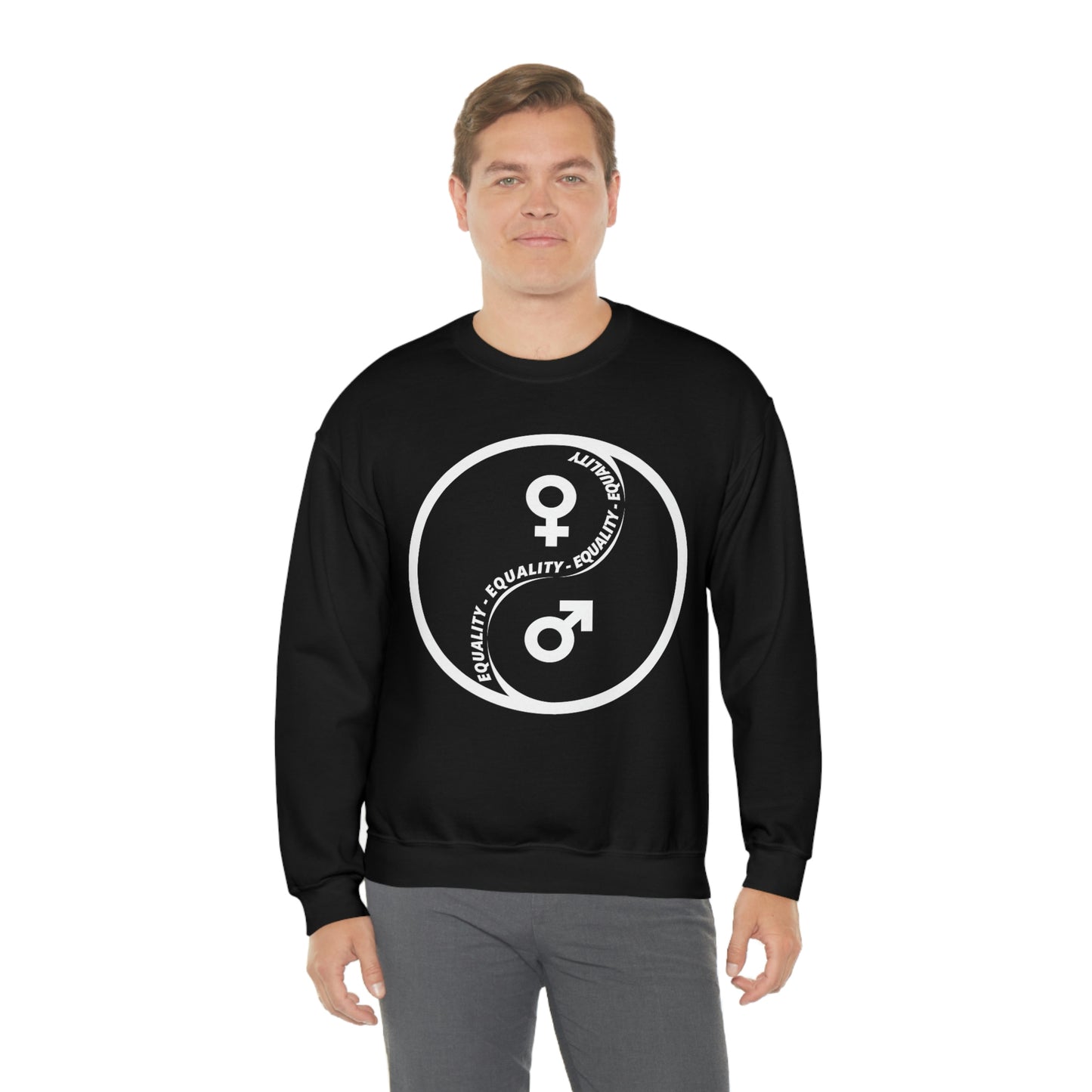Yin Yang Equality - Gender Equality - Unisex Heavy Blend™ Crewneck Sweatshirt