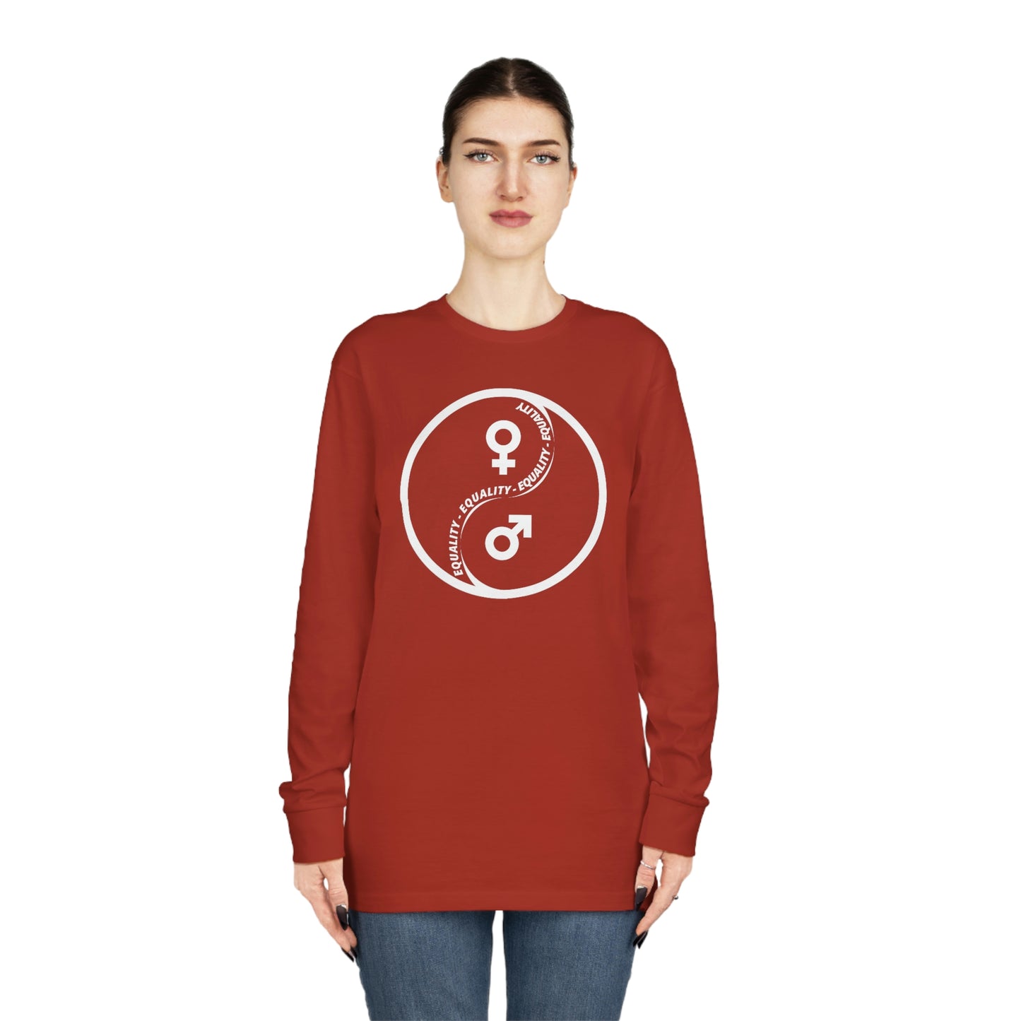 Yin Yang Equality - Gender Equality - Unisex Long Sleeve Crewneck Tee