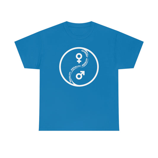 Yin Yang Equality - Gender Equality - Unisex Heavy Cotton Tee