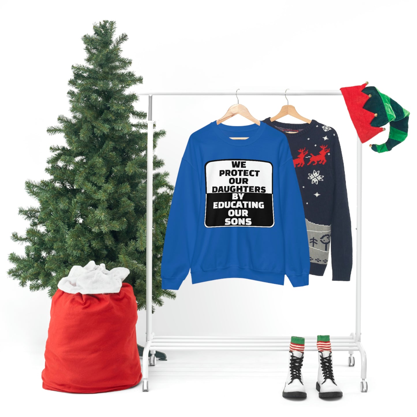 Educate our Sons - Gender Equality - Unisex Heavy Blend™ Crewneck Sweatshirt