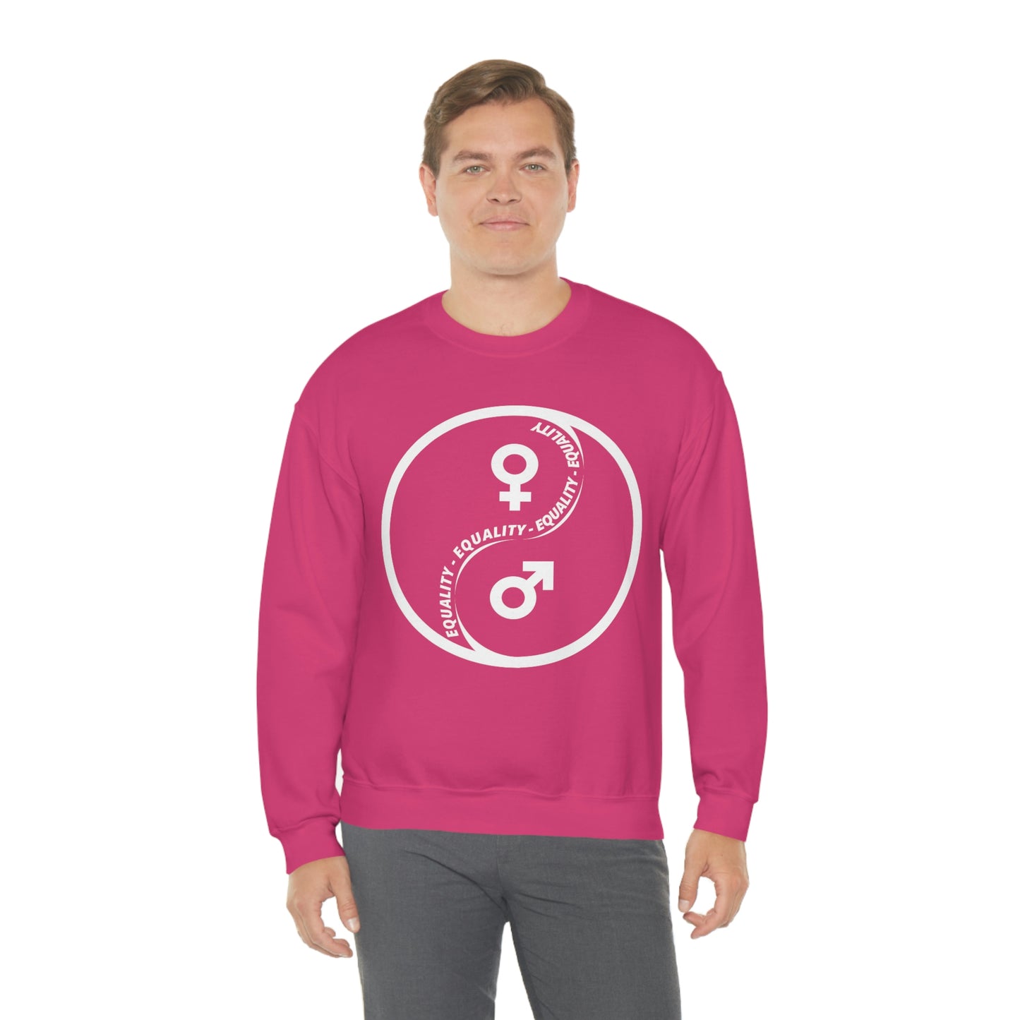 Yin Yang Equality - Gender Equality - Unisex Heavy Blend™ Crewneck Sweatshirt